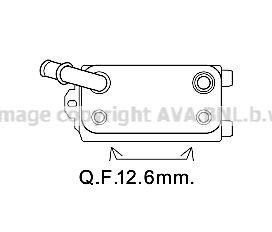 AVA QUALITY COOLING alyvos aušintuvas, automatinė transmisija VO3170